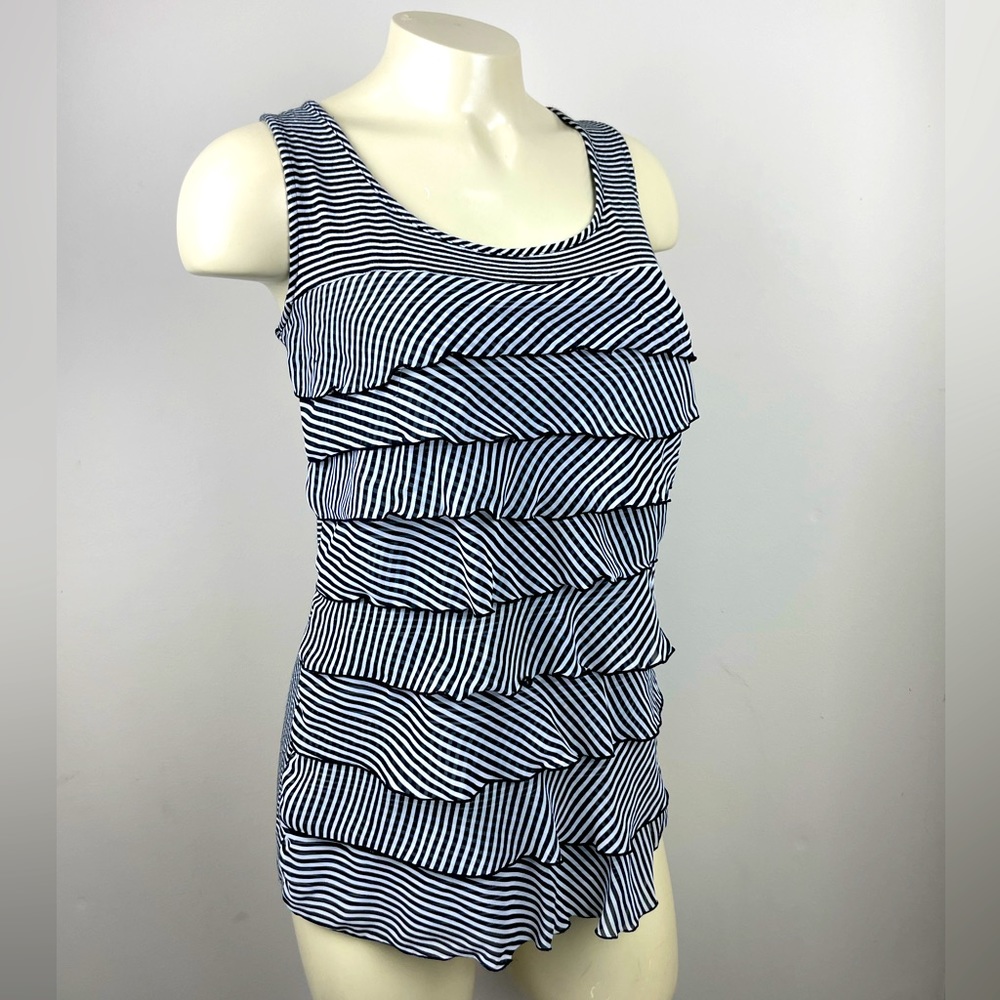 White House Black Market Striped Sleeveless Top